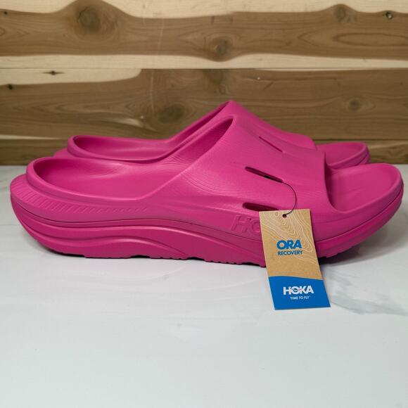 Hoka Ora Recovery Slide 3 Pink Yarrow Comfort Slip On Sandals US W 16/ M 14 - Picture 5 of 12